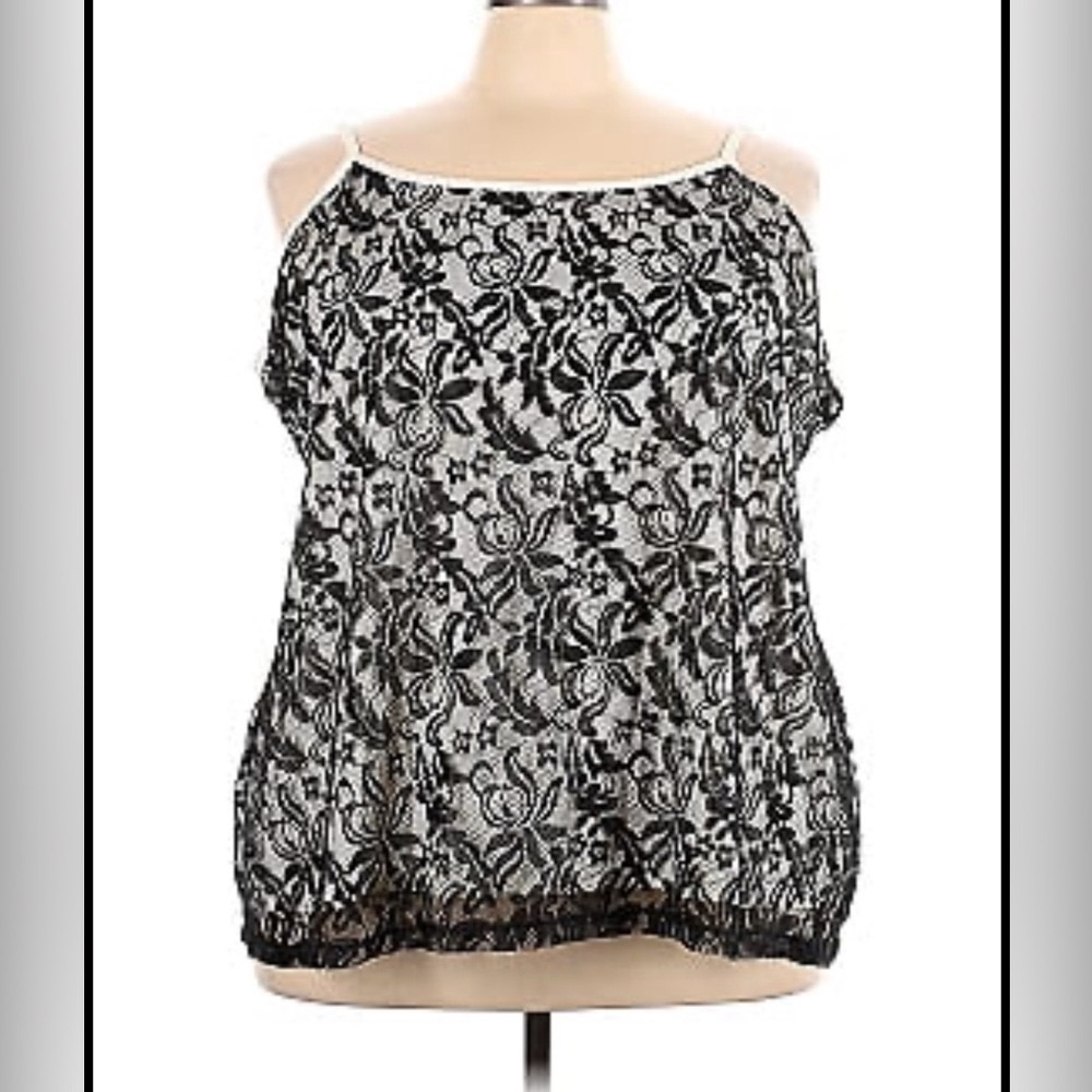 4X- Lace Tank Top
